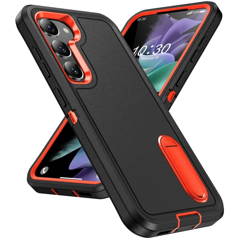 

Heavy Duty Hybrid Shockproof Armor Stand Phone Case For Samsung Galaxy S23 S22 Ultra Plus 5G Hard Protection Bracket Back Cover