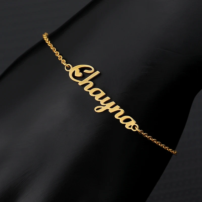 

Индивидуальный именной браслет из нержавеющей стали для женщин и девушек, индивидуальные Парные браслеты золотого цвета, женские персонализированные ювелирные изделия в подарок