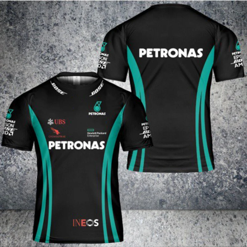 

For F1 Mercedes-Benz 2023 Summer Hot Formula 1 AM Team Extreme Sports Event T-Shirt High Quality Casual Men's Short Sleeve G