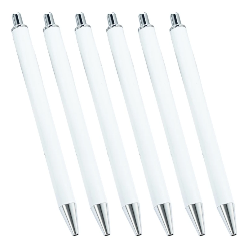 6 шт. выдвижная шариковая ручка для бизнеса подписания кончик 1 0 мм гладкий письма