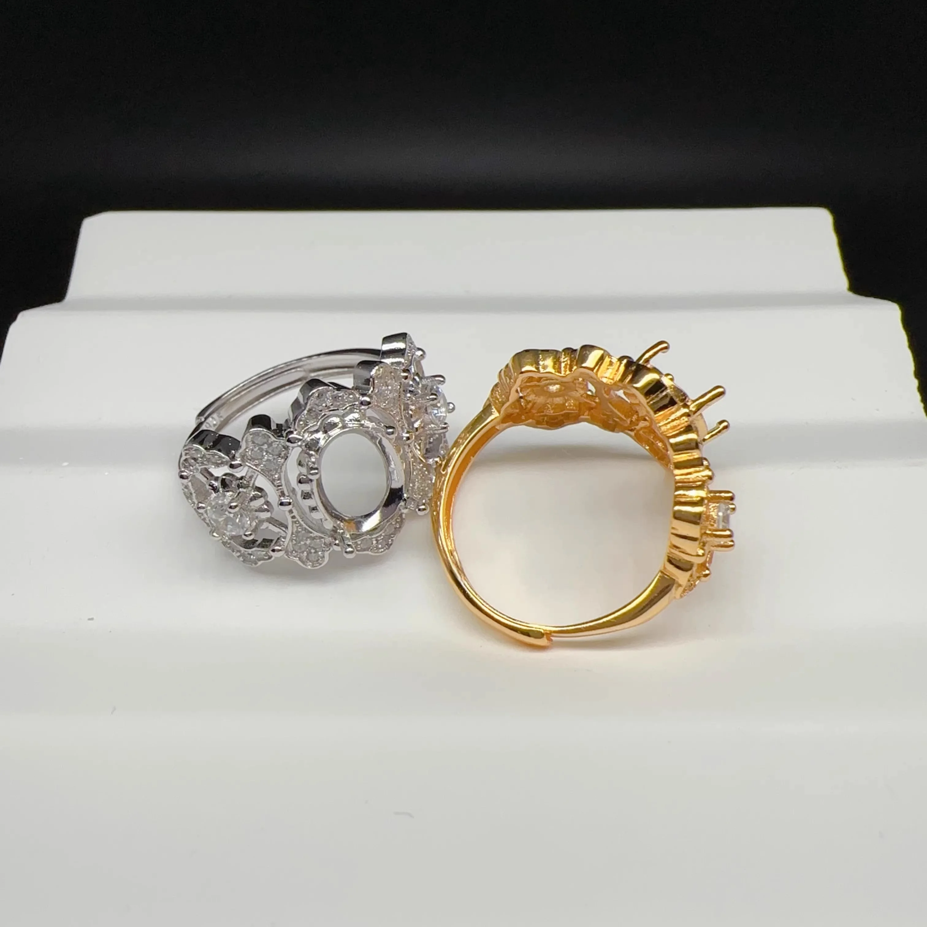 MeiBaPJ инкрустация Овальный 6*8 мм драгоценный камень модное кольцо Набор сделай сам