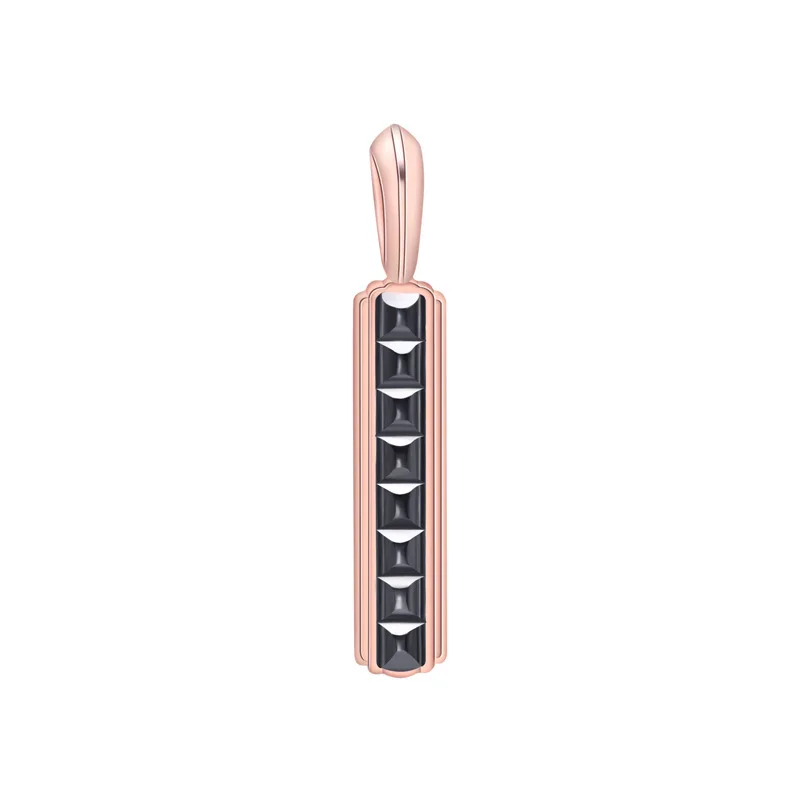 

2023 Hot selling s925 European and American style atmospheric fashion trendy simple elegant men's pendant classic rose gold