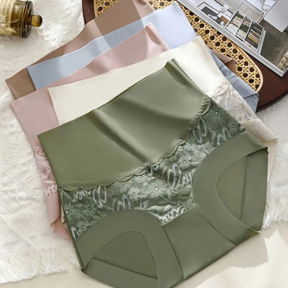 Трусы бактериостатические с высокой талией хлопковые трусы промежностью для