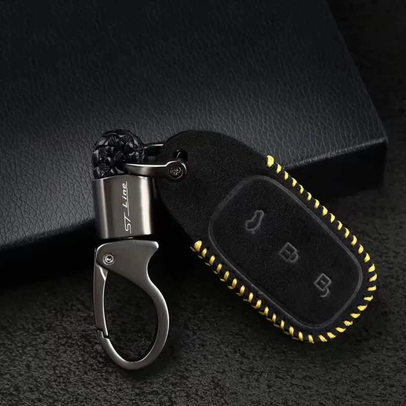 

Car Keychain Gift Car Metal Keychain Pendant for Ford Focus ST Mondeo ST Line Car Accessories