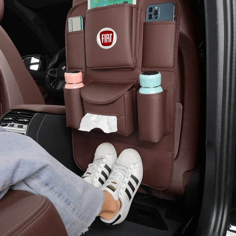 Для FIAT Abarth 500 Panda Bravo Punto Ducato Freemont Tipo Linea Stilo органайзер для автомобильных сидений