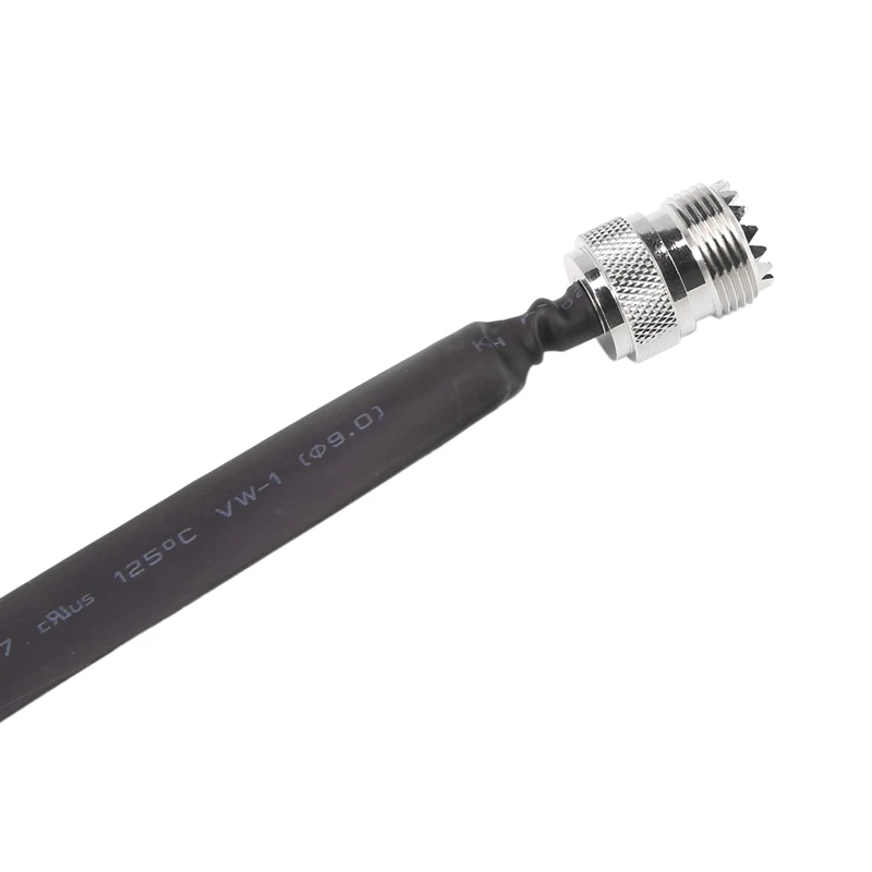 Door/Window Pass Through Flat RF Coaxial Cable SO239 UHF Female To 50 Ohm Coax Pigtail Extension Cord |