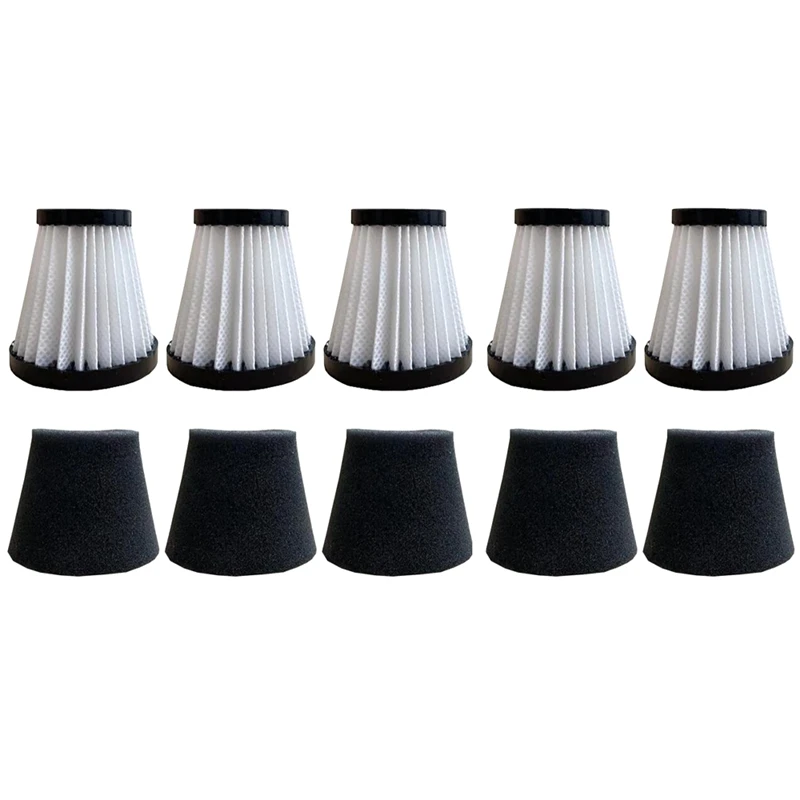 

5 Pack Replacement Filter Compatible For Dirt Devil Scorpion Handheld Vacuum Cleaner Style F117,Compare To Parts AD40117