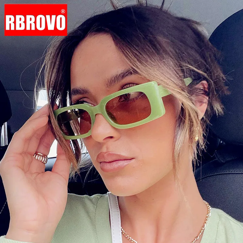 

RBROVO Small Square Sunglasses Women 2023 Luxury Brand Eyewear Women Designer Glasses for Women/Men Lentes De Sol Mujer UV400