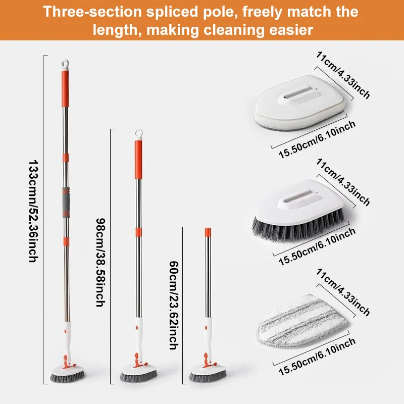 1 шт. щетка для чистки ванной комнаты скребок пола фотография