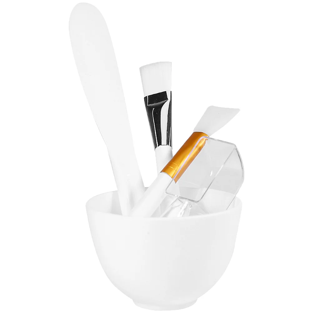 

Bowl Face Mixing Set Facial Diy Silicone Brush Rod Stirringtool Kit Mud Applicatorbeauty Toolsspatula Brushes Anti Purple Drop
