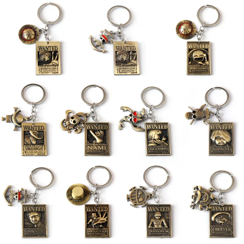 Брелок для ключей с изображением героев аниме One Cosplay Piecee Луффи Зоро чоппер сандзи