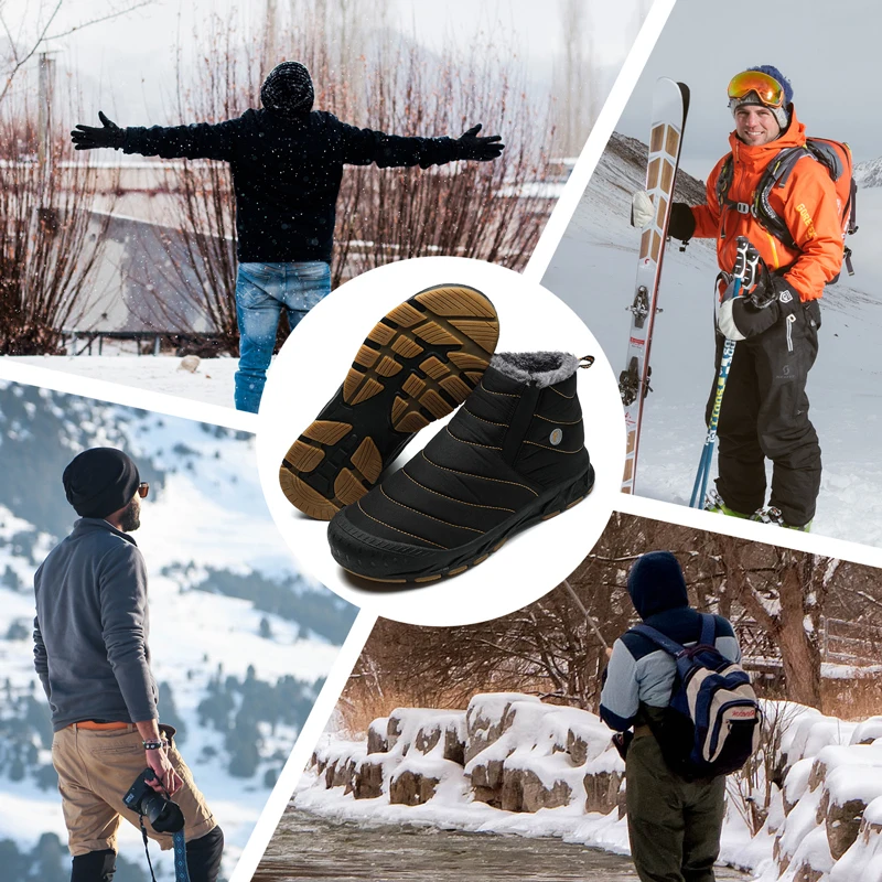 Waterproof Man Hiking Boots Keep Warm Snow Botas Hombre Winter Boot Outdoor Sneakers For Women 2022 New Antiskid Hunting Shoes