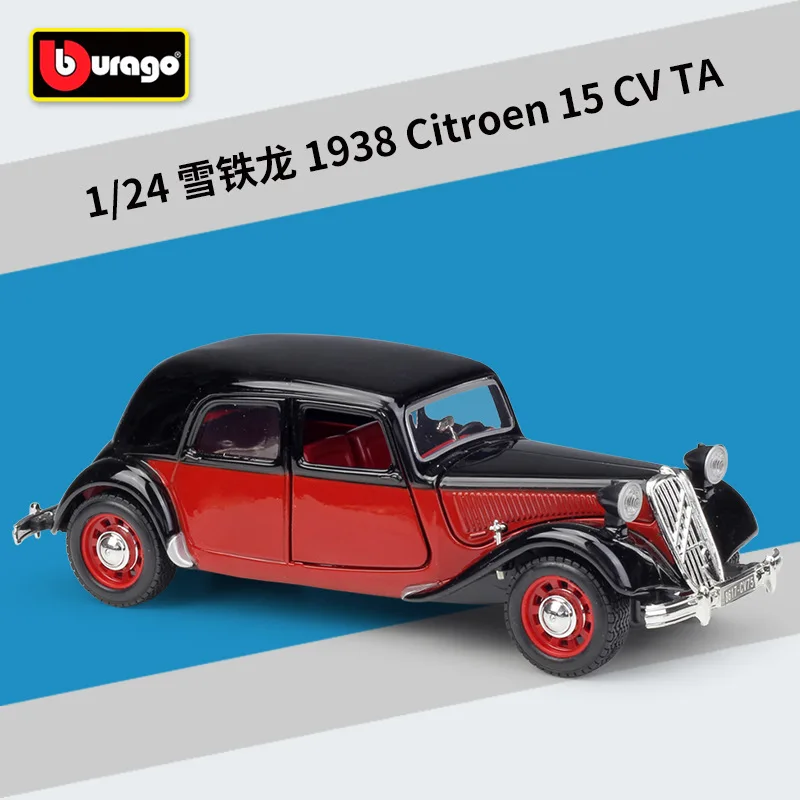 

Bburago 1:24 1938 Citroen 15 CV TA Vintage Car Static Simulation Diecast Alloy Model Car Adult Collection Toys Gifts B126