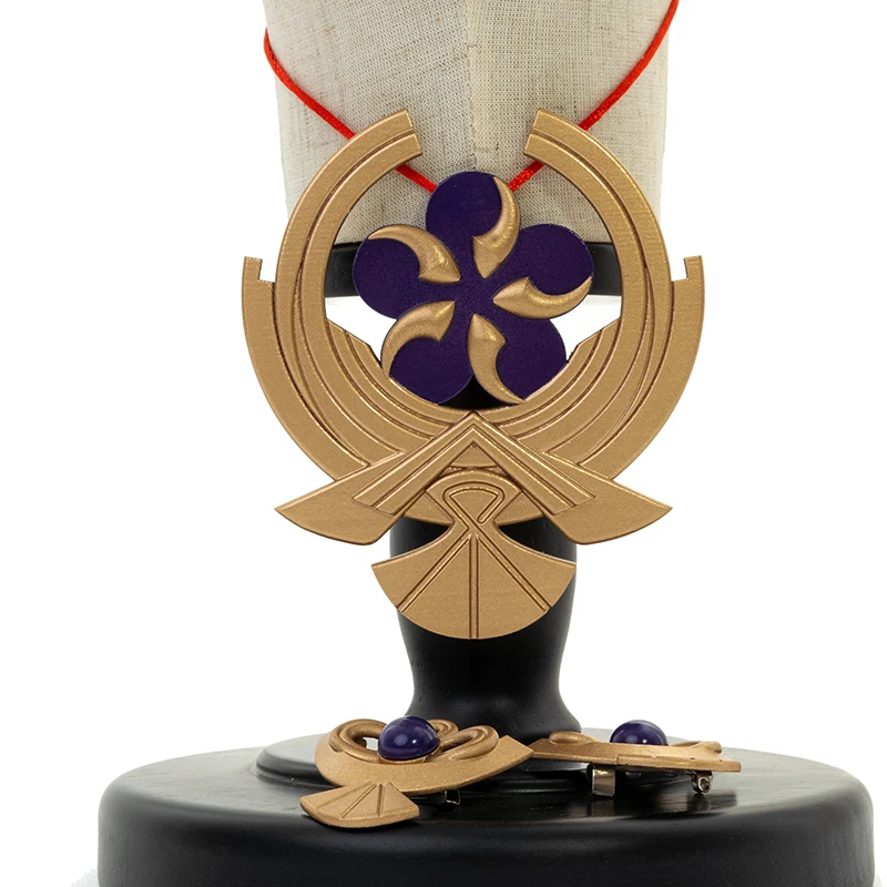 Набор реквизита для косплея персонажа Yae Miko из игры Genshin Impact, включающий головной убор, аксессуары, украшения и подарочную упаковку для Хэллоуина, карнавала и вечеринок.