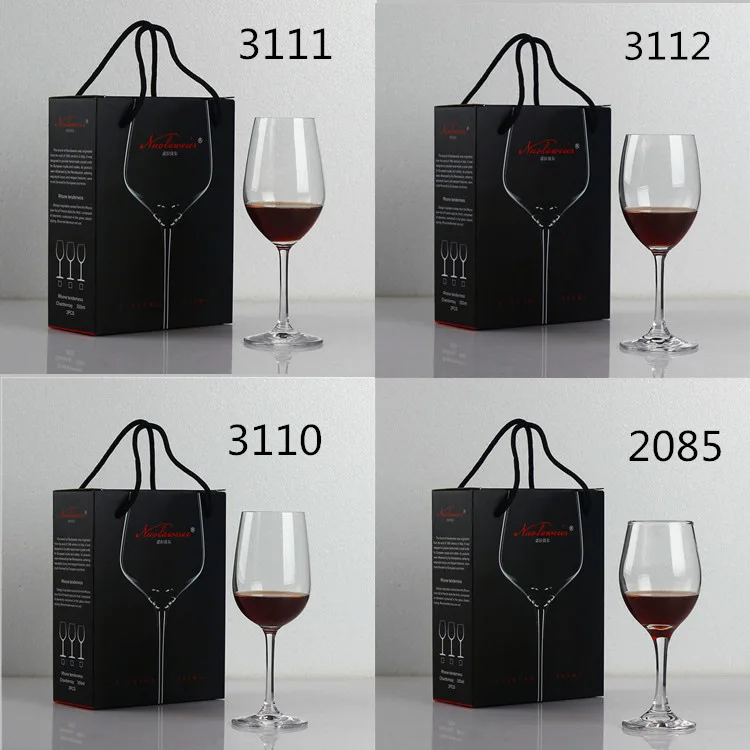 

Crystal Glass Red Wine Glass Set 2 Gift Box Wine Set Goblet