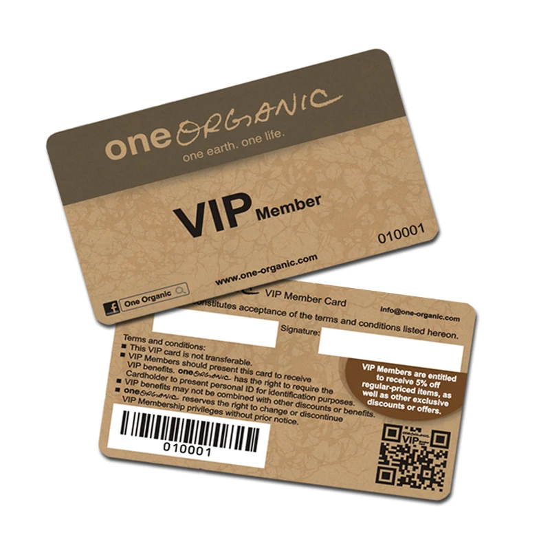 CR80 Credit Card Size Customized Printing PVC Plastic Card Membership Business Card