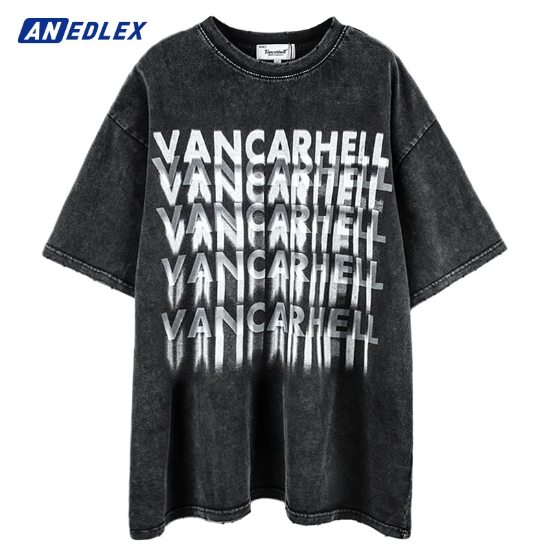 

Футболка мужская свободного покроя, с надписью, в стиле хип-хоп