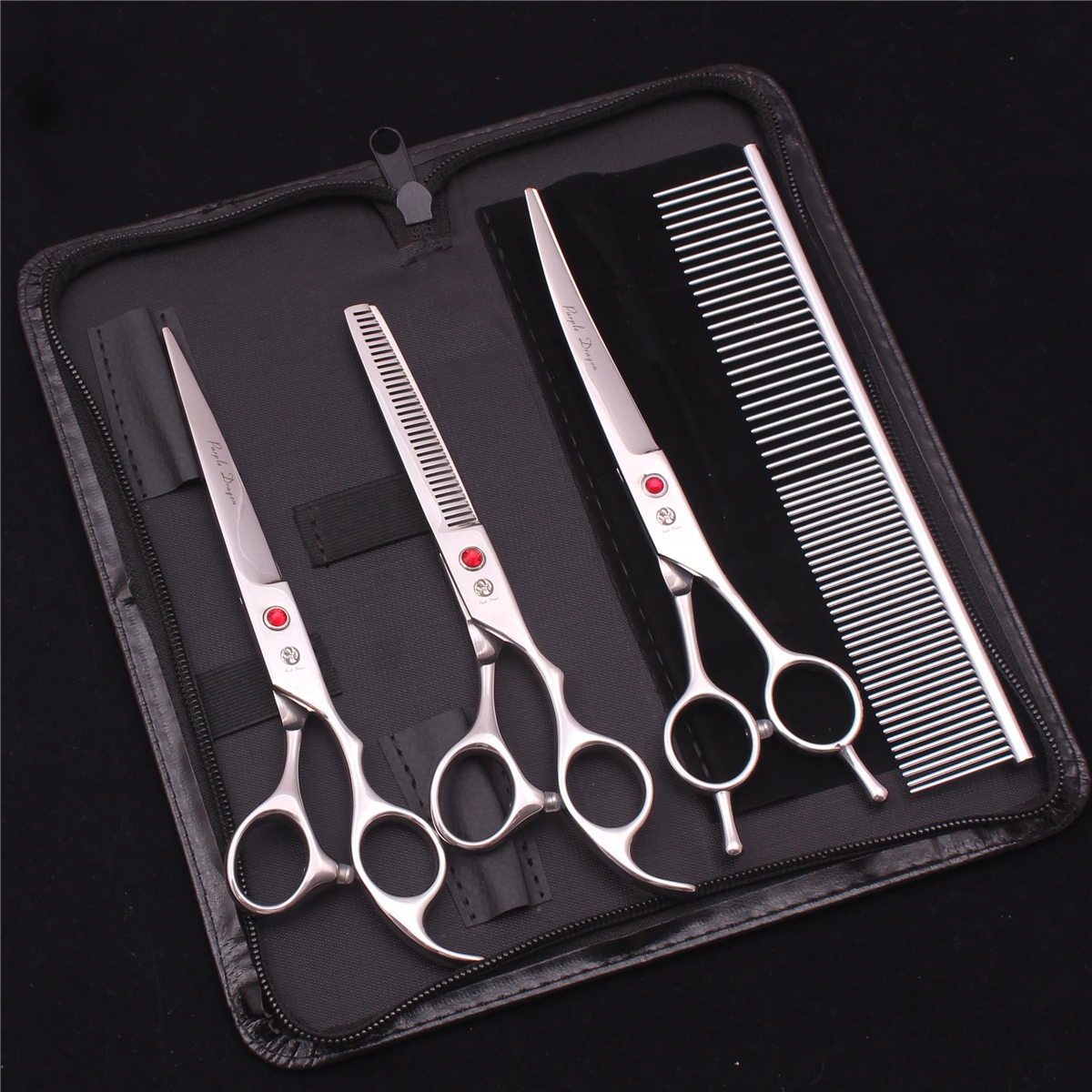 Японские Ножницы Из Нержавеющей Стали С Фиолетовым Драконом Для Ухода За