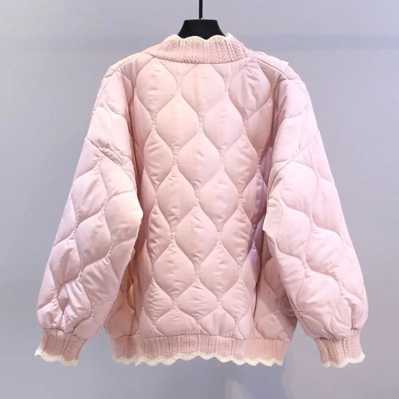 New Women's Winter Jackets Cotton Jacket Warmth Korean Fashion Ruffle Cold Coat Parkas Super Hot Snow Clothes Brands Loose