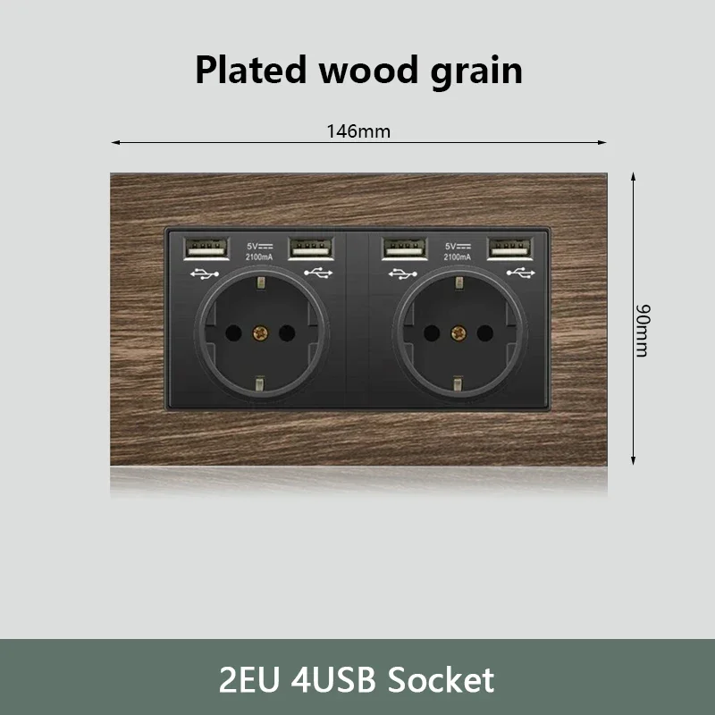 

Электрическая розетка Depo Guye 86/146 с USB и Type-C, 18 Вт