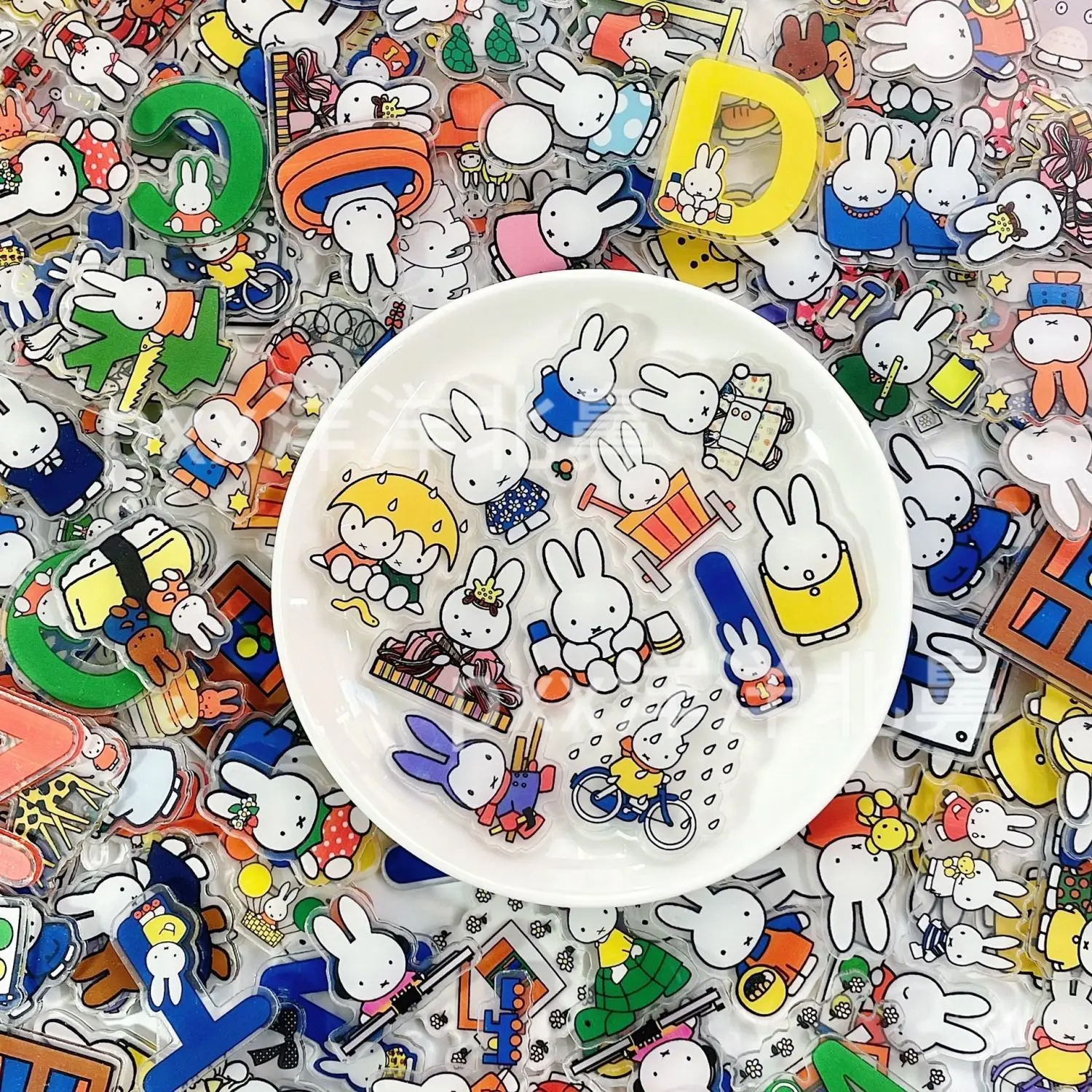 Kawaii Miffy мультфильм акриловые детали креативный мультяшный патч DIY материал