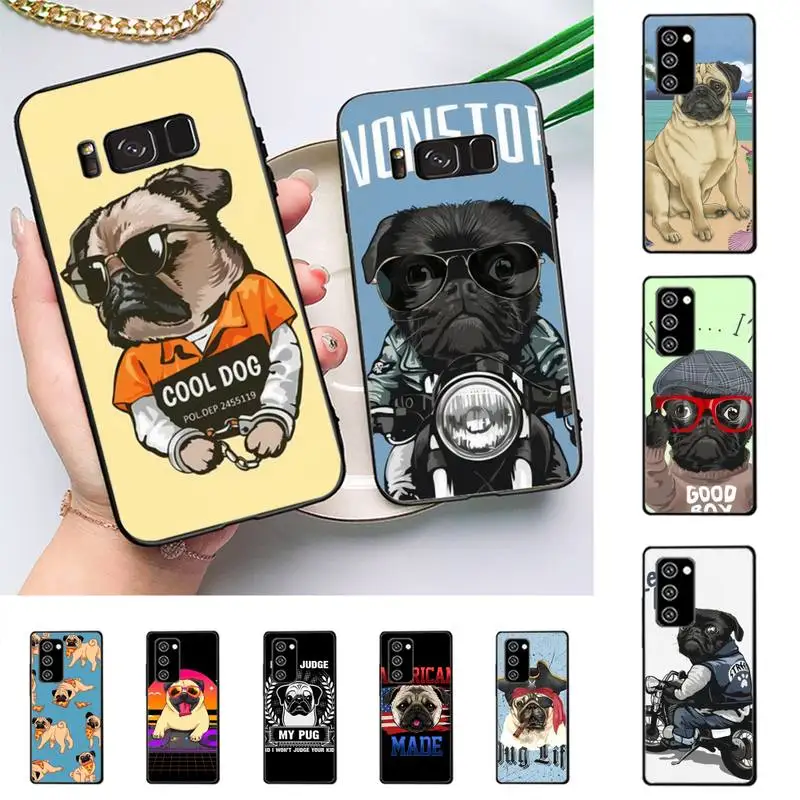 

Cool Pug Dog Phone Case for Samsung J 2 3 4 5 6 7 8 prime plus 2018 2017 2016 core