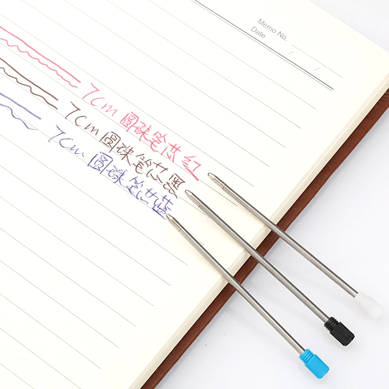 

5Pcs/Lot 2.75 Inch 7cm Short Refill Replacement Ballpoint Pen For Crystal Stylus Refillable Black Blue Red Ink