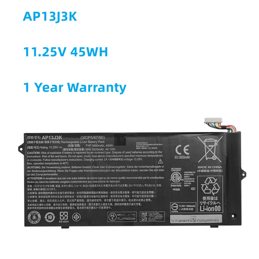 AP13J3K AP13J4K Аккумулятор для ноутбука ACER Chromebook C720 C720P C740 C720-2420 C720-2802 C720-2844 C720-3404 C720-2848