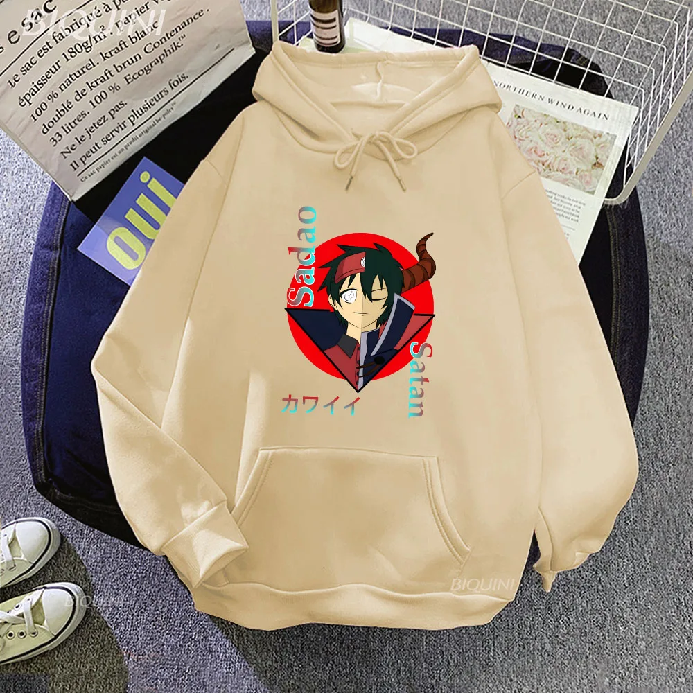 

The Devil Is A Part-Unisex Japanese Anime Sweatshirts Women Cool Manga Streetwear Figure Silhouette Hoodies Graphic Hoody Male