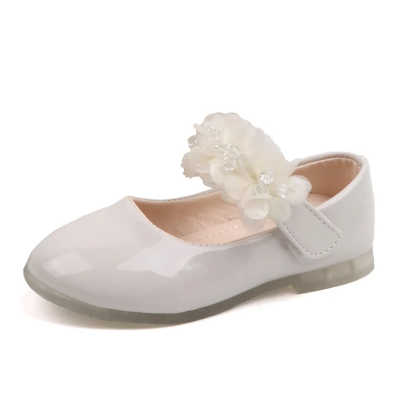 2021 Baby Girls Walking Shoes Kids PU leather Big Flower Summer Princess Non-slip Shoes Party Wedding Baby Girls Dance Shoes 6 2021 Baby Girls Walking Shoes Kids PU leather Big Flower Summer Princess Non-slip Shoes Party Wedding Baby Girls Dance Shoes 6