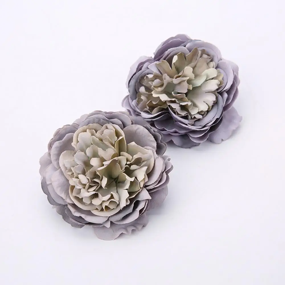 5Pcs Chic Artificial Flower Heads  Vivid Lightweight Fake Peony Heads  Real Looking Baby Shower Centerpieces Floral