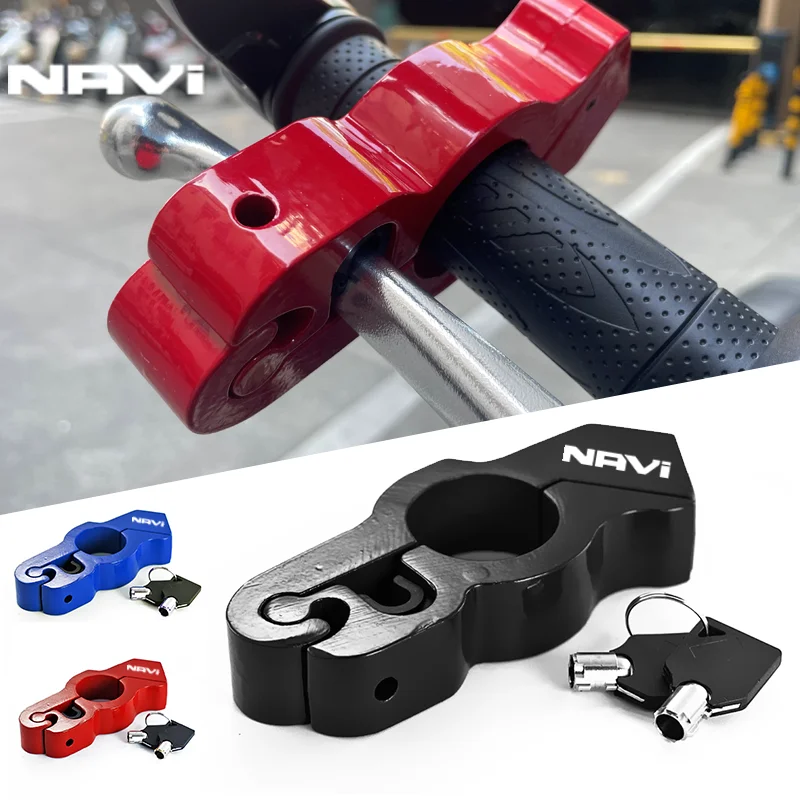 

For HONDA DREAMWING Navi 110 Navi 2016-2022 Universal Motorcycle Grip Brake Lock Anti Theft Security Safety Handlebar Locking