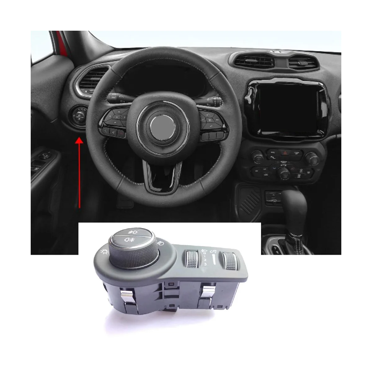 735644421 Головной фонарь приборная панель диммер переключатель для Jeep Freedom 2015-2018