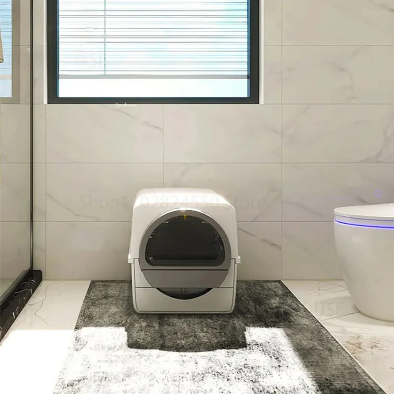 Полностью закрытая лопата для флиса ящик кошачьего туалета полуавтоматический