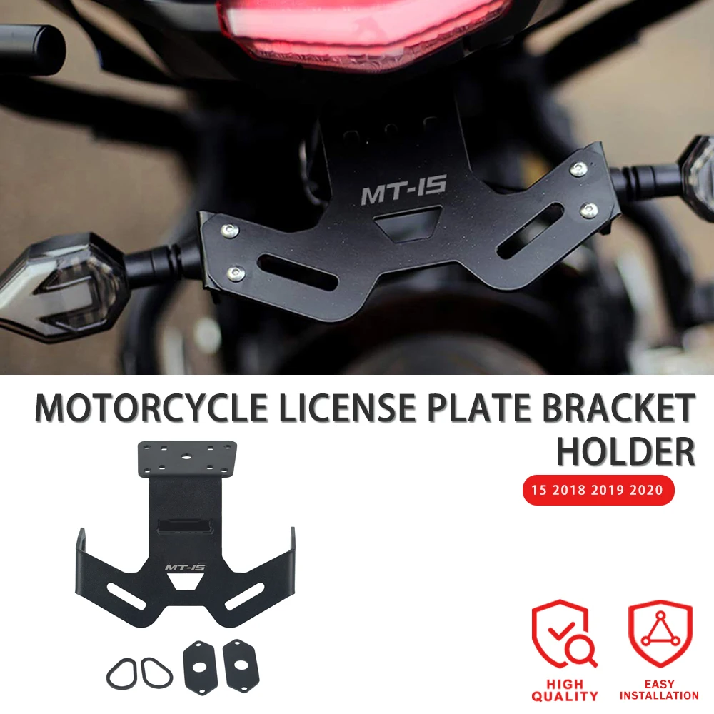 

MT-15 For YAMAHA MT15 MT 15 2018 2019 2020 2021 2022 Motorcycle Tail Tidy Fender Eliminator License Plate Holder LED Light