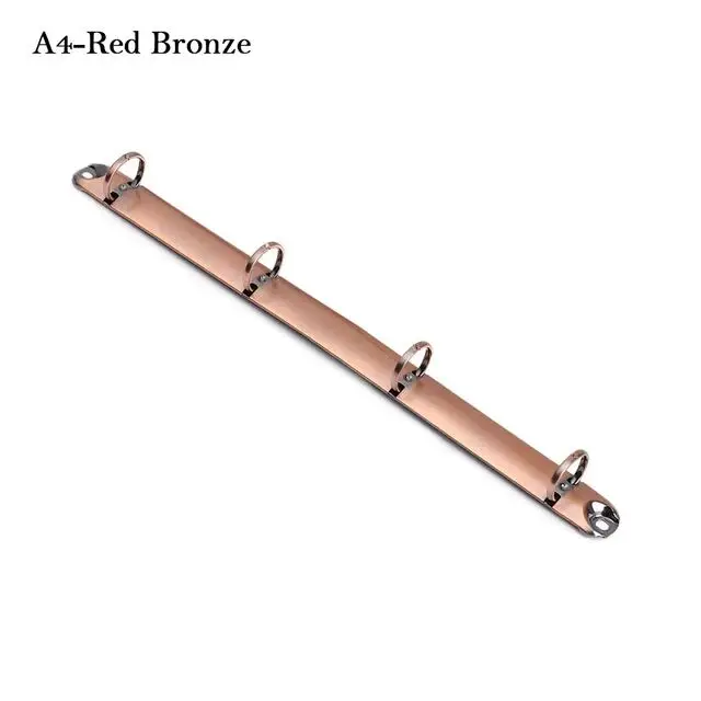 

Кольцо механическое для блокнота, самодельный зажим для тетрадей A4, B5, A5, A6, A7, золотистого, серебристого, бронзового, черного цветов