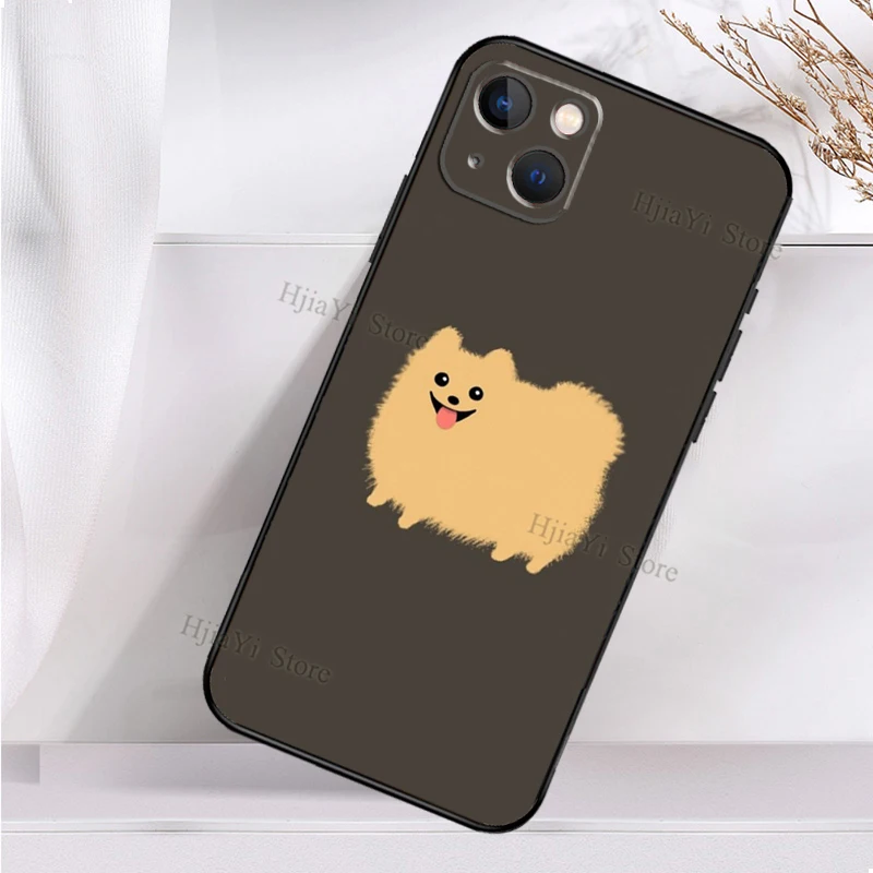 Чехол для телефона Pomeranian Dog Yoga Soft Cover для iPhone 11 14 12 Pro X XS XR 7 8 Plus SE 2020 13 Max, ударопрочный.