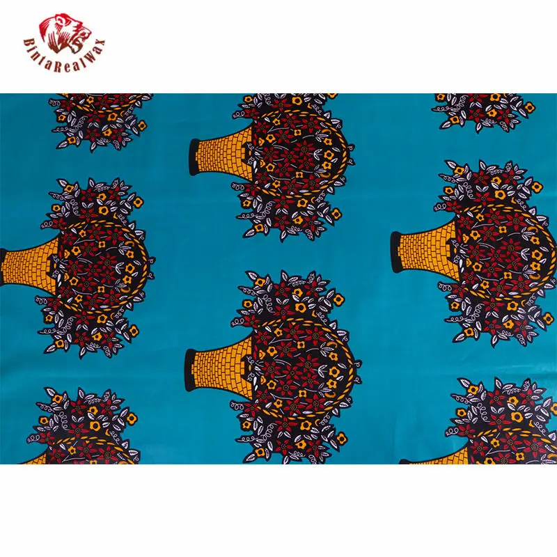 2022 Hot Selling Africa Cotton Fabric Bazin Riche African Wax Clothing Ankara for Wedding Dress 24FS1100 | Дом и сад