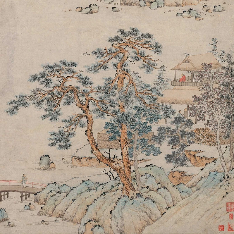 Mingwen Zhengming новый продукт 1:1 глубокая карта майской реки картины для украшения дома