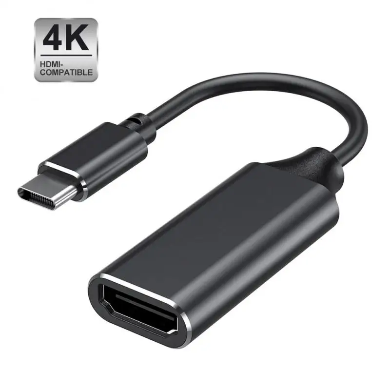 TV Adapter 4K Type-C To HDMI-compatible HD Cable USB 3.1 To HDTV-Compatible Converter For MacBook PC Laptop Tablet Huawei