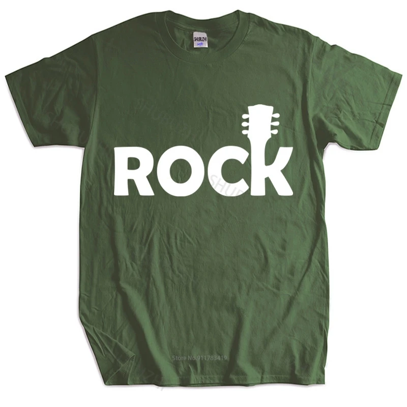 

Mens luxury cotton T shirt ROCK GUITAR T-SHIRT music guitarist clothing black unisex tee-shirt women top tees
