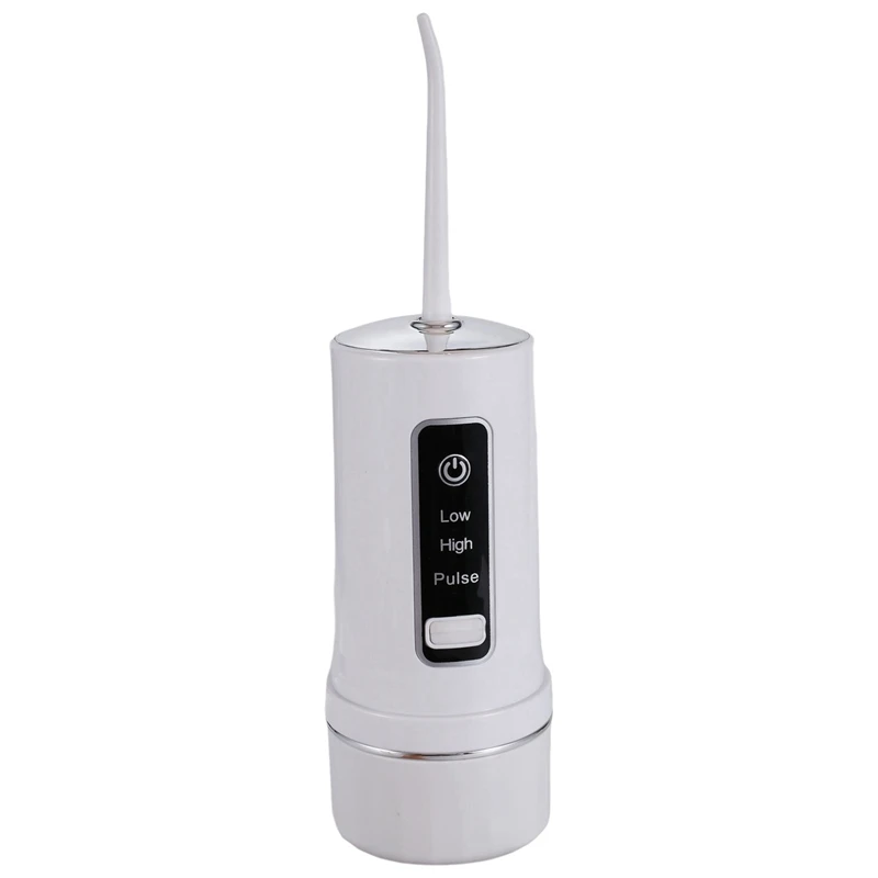 

Oral Irrigator 3 Modes Portable Rechargeable Water Spray 4 Nozzles 230Ml Tank Water Flosser For Teeth Whitening