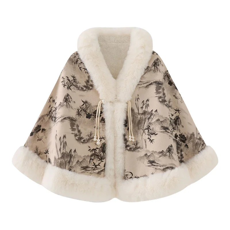 Новая куртка-шаль в китайском стиле женская накидка Cheongsam национальном с