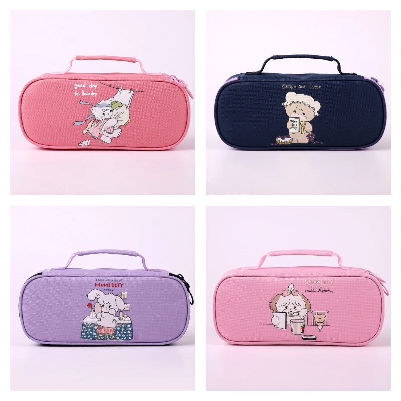 

Mikkos Pencil Pouch Lightweight Y2K Kawaii Stationery Organizer Storage Pencil Case Back to School Supplies for Girls Students