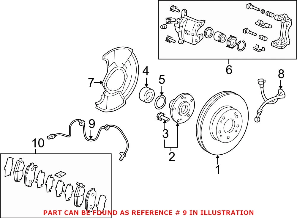 

Оригинальный датчик скорости колес OEM ABS для Honda 57455TR3A12