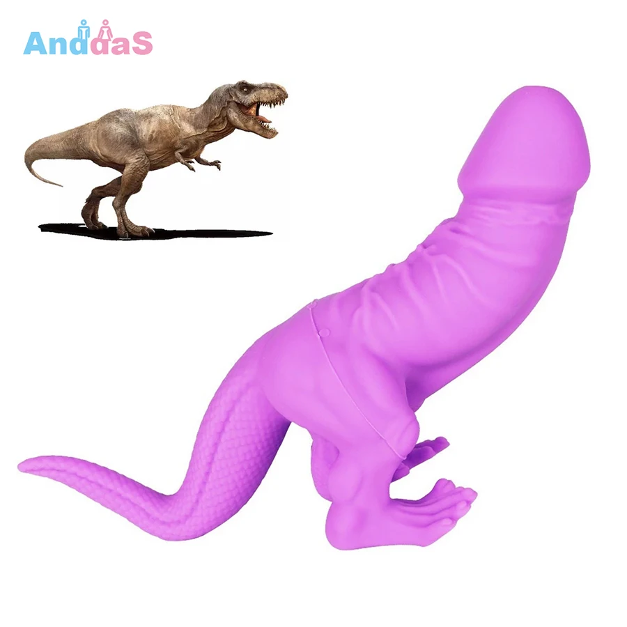 Animal Dildo Color Silicone Toys Realistic Dinosaur Fake Penis Adult Toys Fantasy Dildo Holder Masturbation Sex Toys for Women