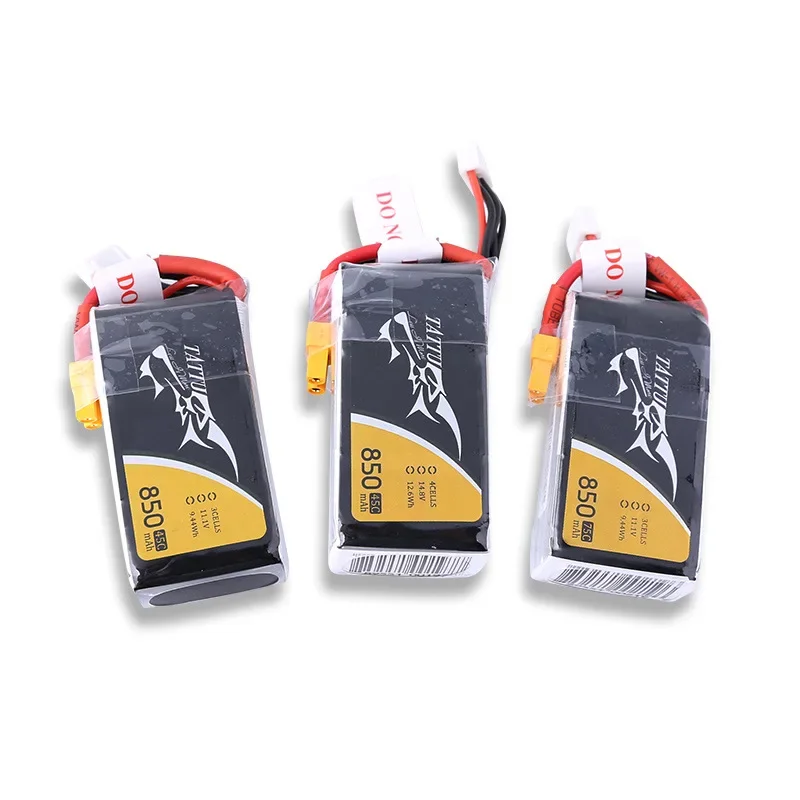 FPV гоночный аккумулятор для дрона 95C TATTU 750 мАч 850 11 1 В 3S 4S LiPo моделей самолетов