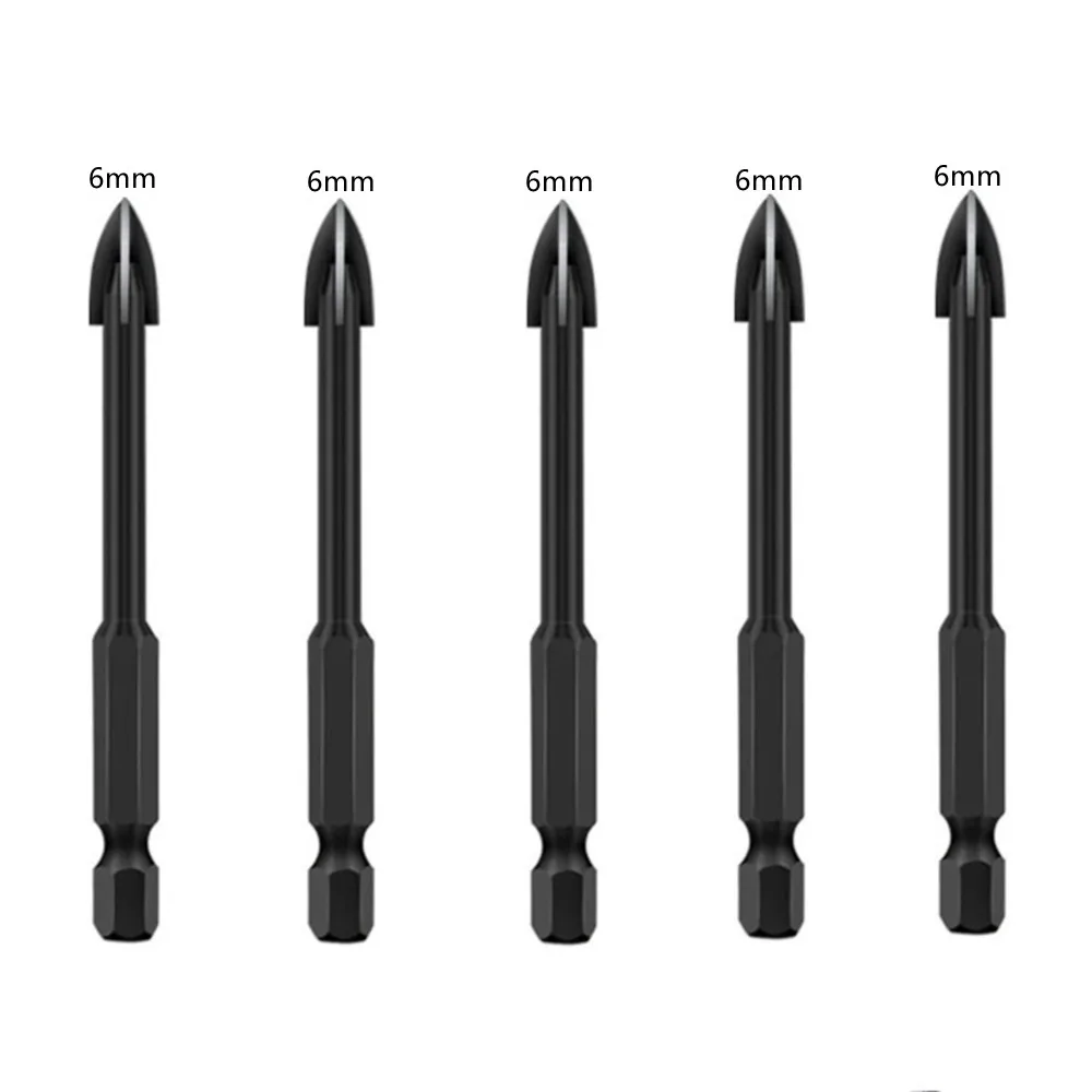 

Набор Шестиугольных Сверл Для Плитки, Стекла, Керамики, Треугольные Сверла, Размеры 3/4/5/6/8/10/12 Мм