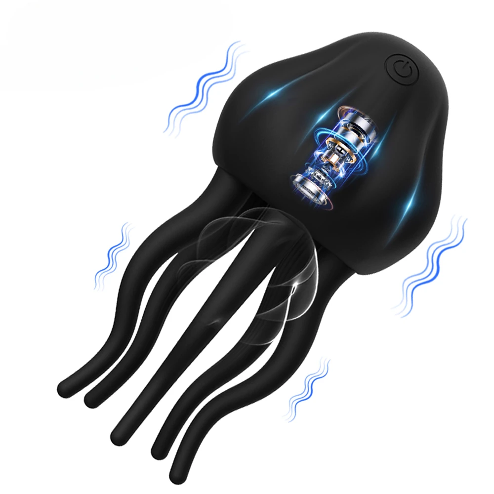 Массажер для пениса с кольцом задержки эякуляции