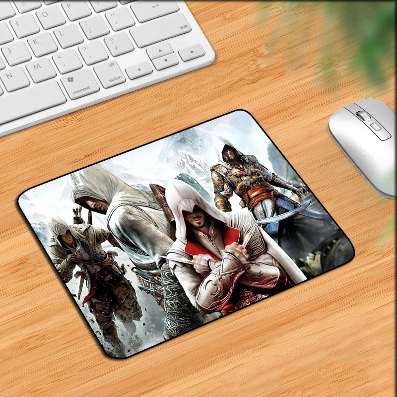 Assassins Creed Pc Accessories Small Mouse Pad Gaming Mousepad Gamer Keyboard Mat Deskmat Mats Anime Mause Pads Kawaii Cute Mice
